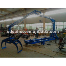 Log Crane with or without trailer/ Hydraulic control timber trailer with crane